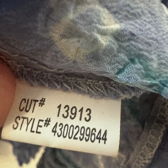 ECI Women’s Blue Ombre Silk Skirt Size 10, Sequin Embroidered Boho A-Line Skirt - Picture 10 of 10